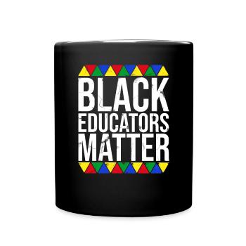 Black educators are important - Full Colour Mug - black - Front