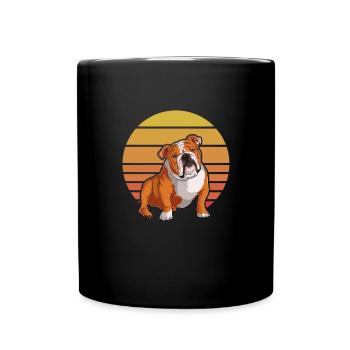 Bouledogue anglais Cadeau de chien bouledogue anglais - Mug uni - noir - Devant