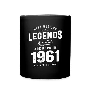 1961 Birthday 62 Years Old - Full Colour Mug - black - Front