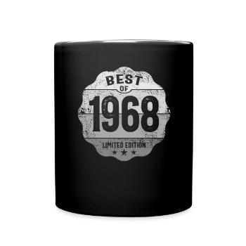 1968 Birthday 55 Years Old - Full Colour Mug - black - Front