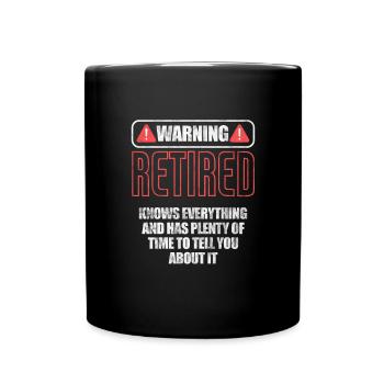 Retirement - Full Colour Mug - black - Front