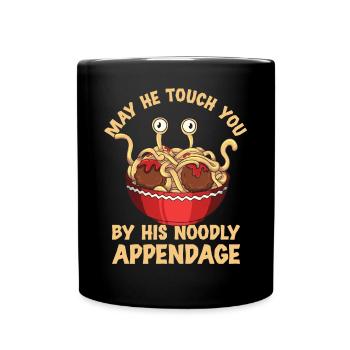 Flying Spaghetti Monster Pastafari - Full Colour Mug - black - Front