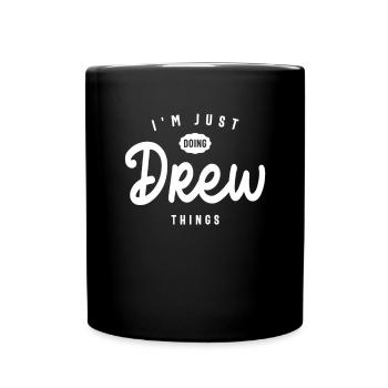Drew Name Personalized Birthday Name Drew - Full Colour Mug - black - Front