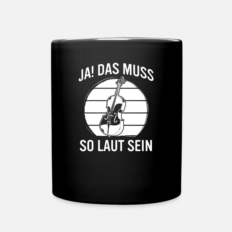 Cello Cellospieler Cellist - Tasse einfarbig - Schwarz