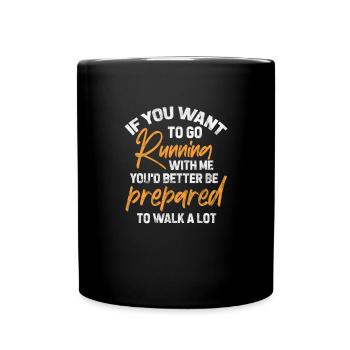 Running Runner Jogging Jogging Runner Cadeau - Mug uni - noir - Devant