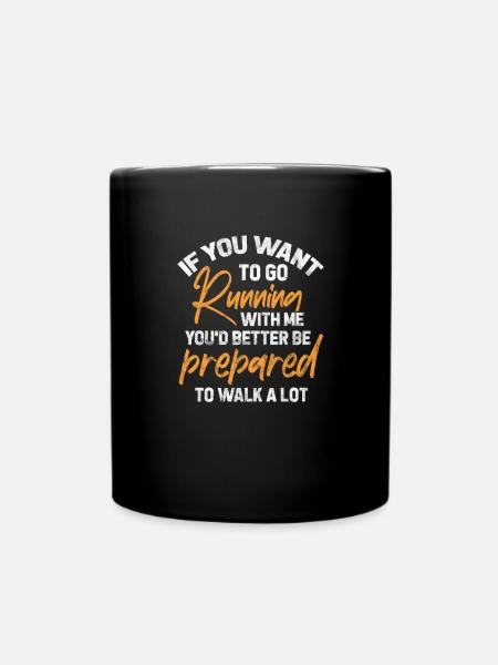Running Runner Jogging Jogging Runner Gift - Full Colour Mug - black