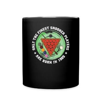 Snooker-Spieler Snooker Jahrgang 1985 Geburtstag - Tasse einfarbig - Schwarz - Vorne