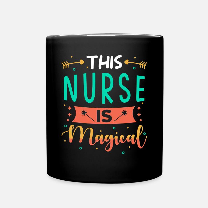 Cadeau infirmière - Mug uni - noir