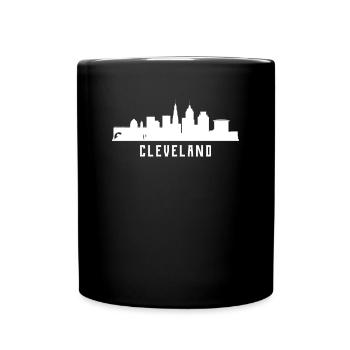 Cleveland Skyline - Tasse einfarbig - Schwarz - Vorne