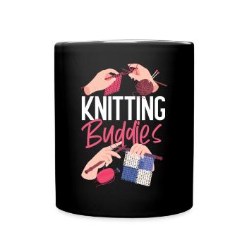 Tricoter Tricoter Amis Bêtes - Mug uni - noir - Devant