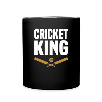 Cricket Spieler sport - Tasse einfarbig - Schwarz - Vorne
