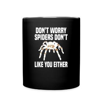 Tarentule Arachnide de compagnie - Mug uni - noir - Devant