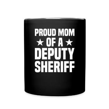 Shérif adjoint Police Law Officer Guard - Mug uni - noir - Devant