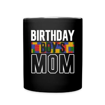 Mère du garçon d’anniversaire Bauklötze - Mug uni - noir - Devant
