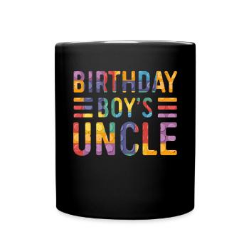 Oncle du garçon d’anniversaire Bauklötze - Mug uni - noir - Devant