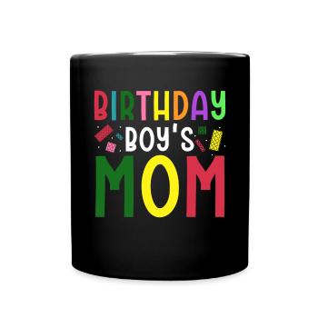 Mère du garçon d’anniversaire Bauklötze - Mug uni - noir - Devant