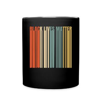 Rétro Black Lives Matter Vintage BLM - Mug uni - noir - Devant