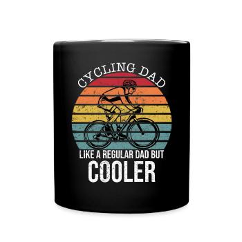 Cycling Dad Like A Regular Dad But - Full Colour Mug - black - Front