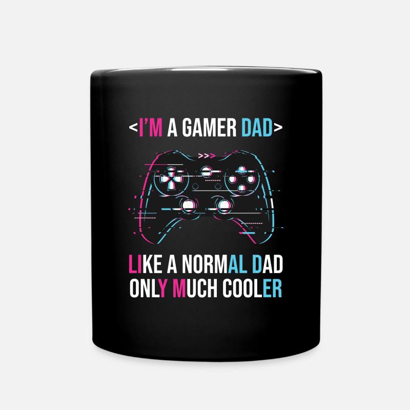 Je suis un papa joueur comme un normal - Mug uni - noir