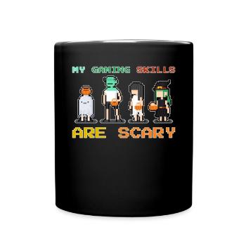 My Gaming Skills Are Scary - Fun - Full Colour Mug - black - Front