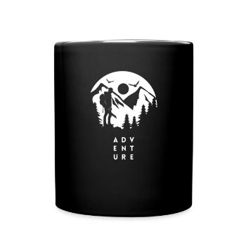 Aventure - Randonnée et plein air - Mug uni - noir - Devant