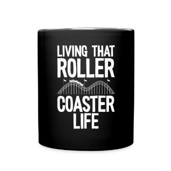 Roller coaster - Full Colour Mug - black - Front
