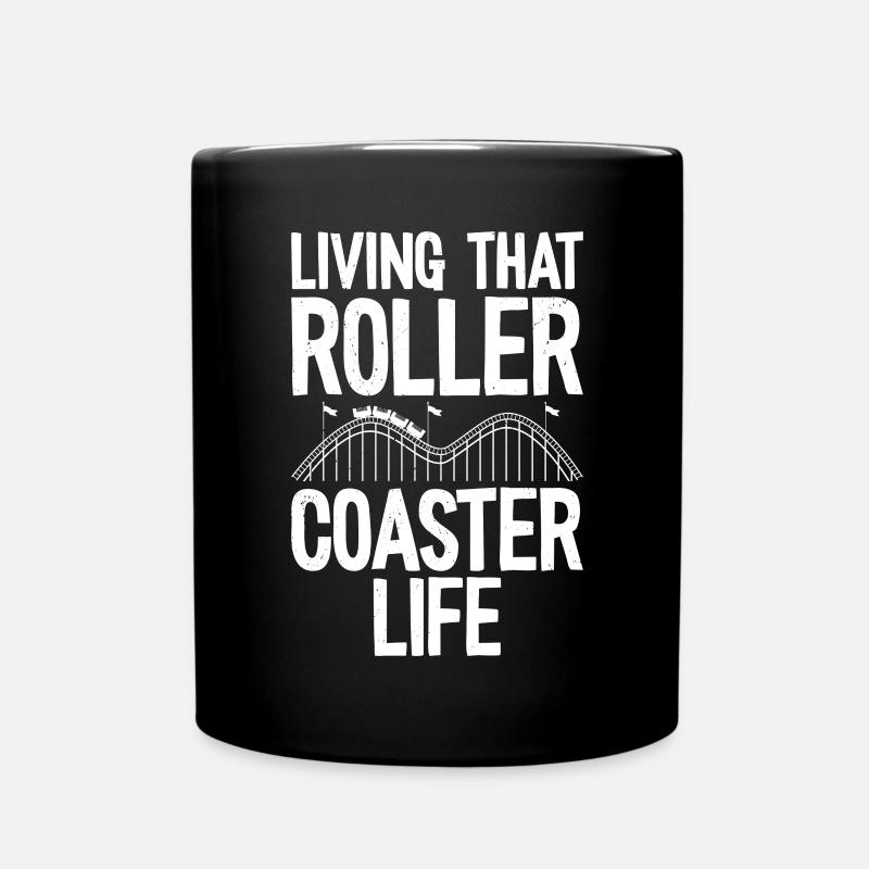 Roller coaster - Full Colour Mug - black