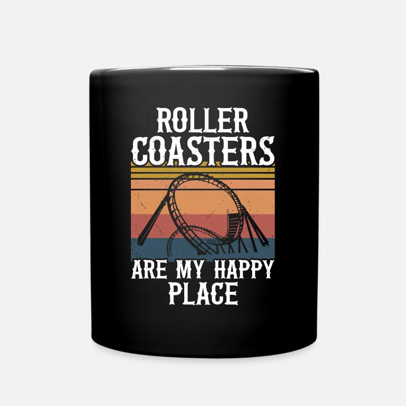 Roller coaster - Full Colour Mug - black