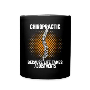 Chiropractic Adjustment - Full Colour Mug - black - Front