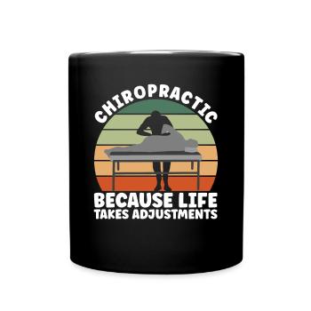 Chiropractic Adjustment - Full Colour Mug - black - Front