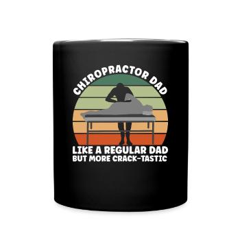 Papa chiropratique - Mug uni - noir - Devant