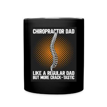 Papa chiropratique - Mug uni - noir - Devant