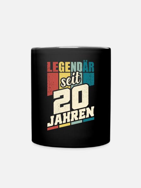 20. Geburtstag Legendär Seit 20 Jahren Legende 20 - Tasse einfarbig - Schwarz