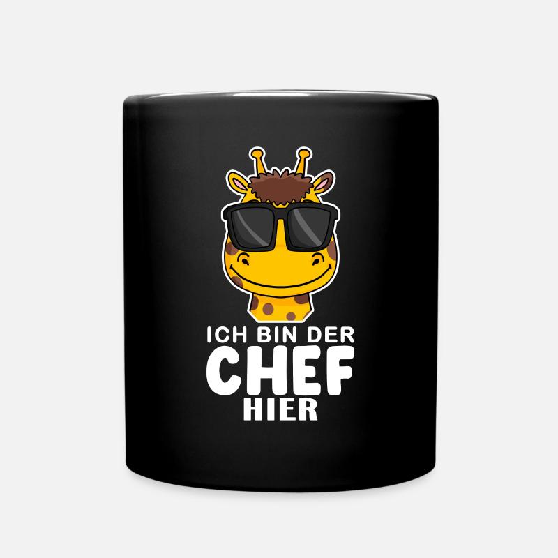 Cool Giraffe Chef Spruch - Tasse einfarbig - Schwarz