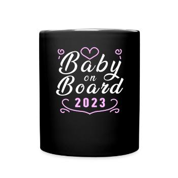 Bébé 2023 - Naissance Enceinte 2023 Grossesse - Mug uni - noir - Devant