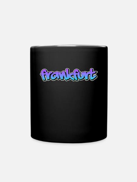 Frankfurt - Tasse einfarbig - Schwarz