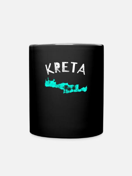 Kreta - Tasse einfarbig - Schwarz