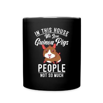 Cadeau de cochon d’Inde mignon - Mug uni - noir - Devant