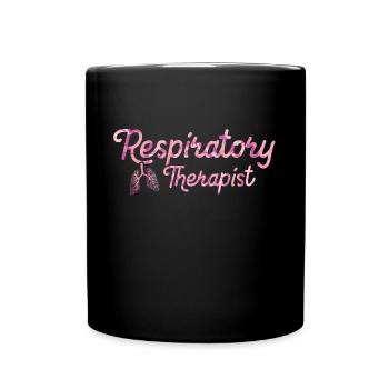 Respiratory therapists - Full Colour Mug - black - Front
