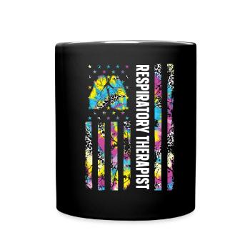 Respiratory therapists - Full Colour Mug - black - Front