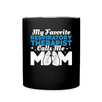 Respiratory therapists - Full Colour Mug - black - Front