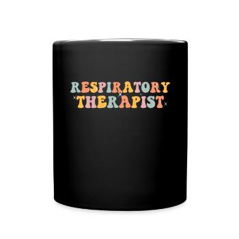 Respiratory therapists - Full Colour Mug - black - Front