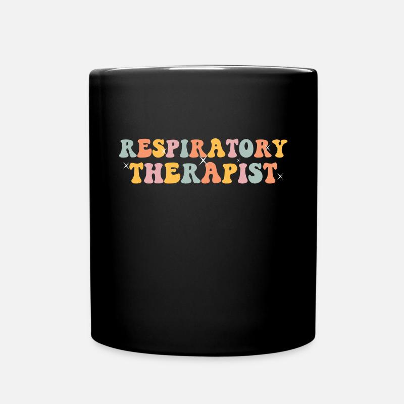 Respiratory therapists - Full Colour Mug - black