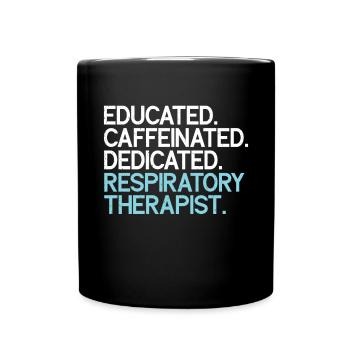 Respiratory therapists - Full Colour Mug - black - Front