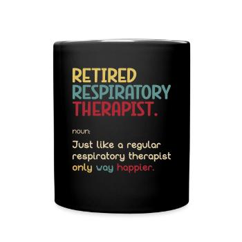 Respiratory therapists - Full Colour Mug - black - Front