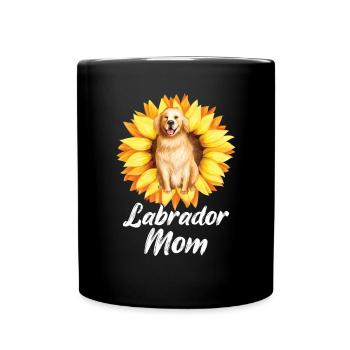 Mère Tournesol Labrador Retriever Chien - Mug uni - noir - Devant