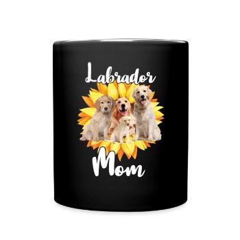 Mère Tournesol Labrador Retriever Chien - Mug uni - noir - Devant