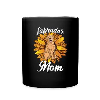 Mère Tournesol Labrador Retriever Chien - Mug uni - noir - Devant