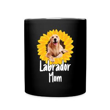 Mère Tournesol Labrador Retriever Chien - Mug uni - noir - Devant