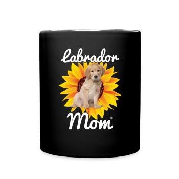 Mère Tournesol Labrador Retriever Chien - Mug uni - noir - Devant